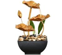 Fonction d'eau de Bureau en Eau de Bureau circulant Les Flux Mini Fontaine avec décor Galets pour la Relaxation USB Mini Cascade pour la Table à Domicile