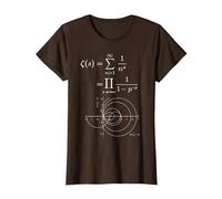 Fonction Zeta de Riemann et Nombres Premiers Prof de Maths T-Shirt, Femme, Marron, M