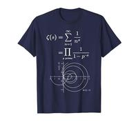Fonction Zeta de Riemann et Nombres Premiers Prof de Maths T-Shirt, Homme, Bleu Marine, 5XL