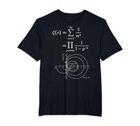 Fonction Zeta de Riemann et Nombres Premiers Prof de Maths T-Shirt, Homme Grandes Tailles, Noir, 5X Tall