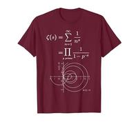 Fonction Zeta de Riemann et Nombres Premiers Prof de Maths T-Shirt, Homme, Marron, S