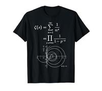 Fonction Zeta de Riemann et Nombres Premiers Prof de Maths T-Shirt, Homme, Noir, 5XL