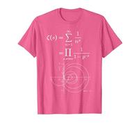 Fonction Zeta de Riemann et Nombres Premiers Prof de Maths T-Shirt, Homme, Rose Chiné, XL