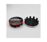 (FONCTIONNE) 4pcs 56mm Noir Rouge Voiture Cache-moyeux de Roue Logo Cache-moyeux Badge Accessoires Mini Cooper