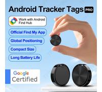 Fonctionne avec Android Find Hub Bluetooth Gps Tracker Google Find My Airtag porte-clés étiquette intelligente vie intelligente alarme de sécurité livraison gratuite White-2PCS