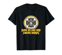 Fonctionne avec du gaz et des Mots jurés pour réparation Automobile T-Shirt