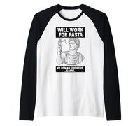 Fonctionne pour les amateurs de pâtes et de glucides Meme Cuisine italienne Manche Raglan