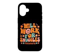 Fonctionne pour Les câlins #nicunurse drôle avec Dicton infirmière NICU Coque pour iPhone 16