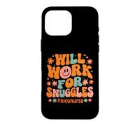 Fonctionne pour Les câlins #nicunurse drôle avec Dicton infirmière NICU Coque pour iPhone 16 Pro Max