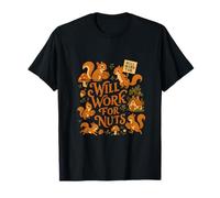 Fonctionne pour les noix, écureuil, cottagecore, art d'automne T-Shirt