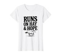 Fonctionne sur Le Foin et l'espoir pour Les Amateurs de Chevaux T-Shirt Graphique avec Valeur