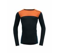 Fonctionnel pour hommes la chemise Devold Lauparen mérinos 190 Homme flamme/encre/inondation S