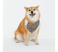 Fonctions cérébrales gauche et droite imprimées classiques et écharpes lavables pour chiens et chats élégants, bandanas personnalisés pour chiens et chats - Écharpe élégante pour chiens de taille