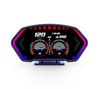 Fonctions OBD + GPS HUD Affichage tête Haute Automatique Compteur de Vitesse Pente Tachymètre Température l'eau Alarme Pièce électronique