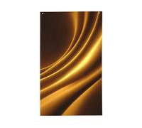 Fond abstrait avec drapeaux de maison de cour de couleur dorée, bannière de vœux de saison de 0,9 x 1,5 m avec œillets, décoration d'intérieur ou d'extérieur