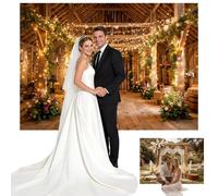 Fond Boho Arch et Far West pour Photographie, Double Face, 7x5 Pieds, Accessoires pour photobooth en Studio