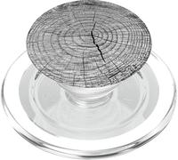 Fond d'arbre rétro Gris PopSockets PopGrip pour MagSafe