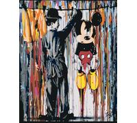 Fond de chiffres avec cadre Peinture - Mickey Mouse 40x50 cm