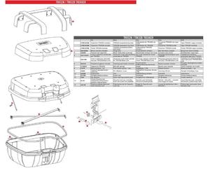 Fond de Coffre Moto GIVI TRK52N