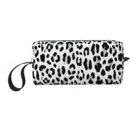 Fond De Conception De Modèle sans Couture Léopard, Trousse de Maquillage Trousse à cosmétiques Trousse de Toilette de Voyage Portable Pochette de Maquillage