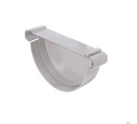 Fond de gouttière PVC 25 - gris - FIRSTPLAST - Fermeture des profilés