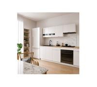 Fond de hotte composite aluminium Nordlinger Pro décor blanc 90 x 70 cm 3 mm à coller