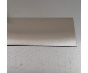 Fond de hotte/Crédence inox brossé- 8 tailles - Hauteur 60 cm x (Echantillon Inox Brossé 1 mm)