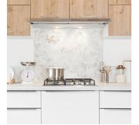 Fond de hotte en aluminium - effet béton vieilli beige - 70x60 cm - 99 Déco