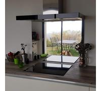 Fond de hotte en inox Miroir ép 1 mm -8 tailles- Hauteur 40 cm x (Longueur 140 cm)