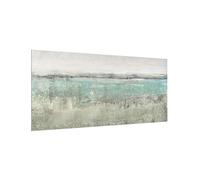 Fond de hotte en verre magnétique épaisseur 4mm art crédence cuisine verre trempé avec motif panneau mural turquoise tableau magnétique abstrait cuisine cuisinière 2842 (80x40cm)