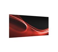 Fond de hotte en verre magnétique épaisseur 4mm crédence cuisine verre trempé avec motif panneau mural rouge tableau magnétique abstrait cuisine cuisinière 1278 (80x40cm)