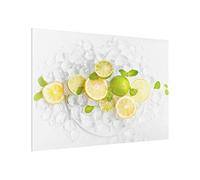 Fond de hotte en verre magnétique épaisseur 4mm culinaire crédence cuisine fruits verre trempé panneau mural blanc tableau magnétique motif cuisine cuisinière 2366 (80x59cm)