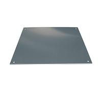 Fond de hotte inox - Largeur : 600 mm - Hauteur : 750 mm - Fixation : A coller - DEVISMES