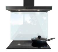 Fond de hotte transparent 80x60 cm Verre trempé haute résistance protection murale cuisine moderne