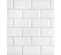 Fond de hotte WENKO Metro en verre trempé 60x70 cm noir-blanc