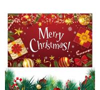 Fond de joyeux Noël, fond de Noël pour mur - Fond photo bannière de joyeux Noël - Cabine photo de fête de vacances de 6 x 3,6 pieds pour les fêtes de Noël du Nouvel An d'hiver