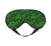 Fond de la Saint-Patrick à paillettes pour les yeux de nuit - Design mis à jour - Bloque la lumière - Pour homme et femme