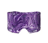 Fond de marbre violet foncé,Masque pour les yeux bloquant la lumière Cache-yeux et cache-oreilles pour le sommeil
