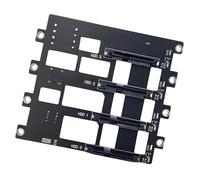 Fond de panier de disque dur 4 emplacements compatible avec SFF8643 avec condensateurs au tantale, fiabilité et ventilateur de refroidissement de gestion de la chaleur