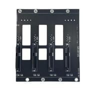 Fond de panier de disque rapide à 4 ports prenant en charge les associations d'énergie de transfert de données de 6 Gbit/s et indicateurs LED pour le montage du stockage PC Parenthèse