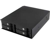 Fond de panier IcyBox 4x2,5" SATA/SAS HDD/SSD -> baie 5,25" sw