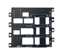 Fond de panier SASsSATA en métal SFF8643 à 4 baies Vitesse 6 Gbit/s et double connecteurs de ventilateur de refroidissement Fond de panier condensateur tantale