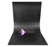 Fond de Photographie en PVC givré, Planche arrière 120x60cm Blanche - Résistant et Polyvalent pour Produits Mode, cosmétiques et Jouets (Noire)