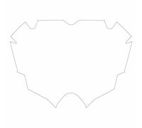 Fond de plaque Pride Racing air pro Blanc