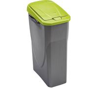 M-Home | Poubelle de Tri Sélectif | Plastique | Vert | 21,5 x 36 x 51 cm / 25 L | ECOBIN COLOR 25 | PLS8086-82