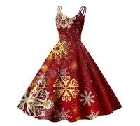 Fond De Robe Femme Robe sans Manche - VêTements De SoiréE Grande Taille sans Manches Imprimé Festif Casual pour FêTe Et Rassemblement Tenue Confortable Et Tendance pour RéVeillon