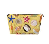 Fond De Sable De Plage avec des Coquillages, Trousse de Toilette Trousse de Maquillage Sac à cosmétiques Trousse de Toilette de Voyage Portable