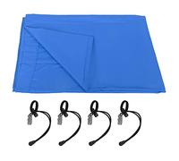 Fond de Studio Photographie Bleu 2,97x1,97m, Toile Coton Épais, Pliable et Léger - Couleur Unie, Anti - Reflet, Idéal Portrait et Vidéo (Bleu (PU5214L))