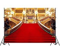Fond de tapis rouge, Golden Palace Gorgeous European Hall Fond photo, 3 x 2,1 m, accessoires de studio photo LSGE652