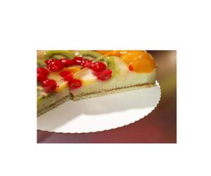 Fond de tarte 'pure', rond, 300 mm, blanc, par 100